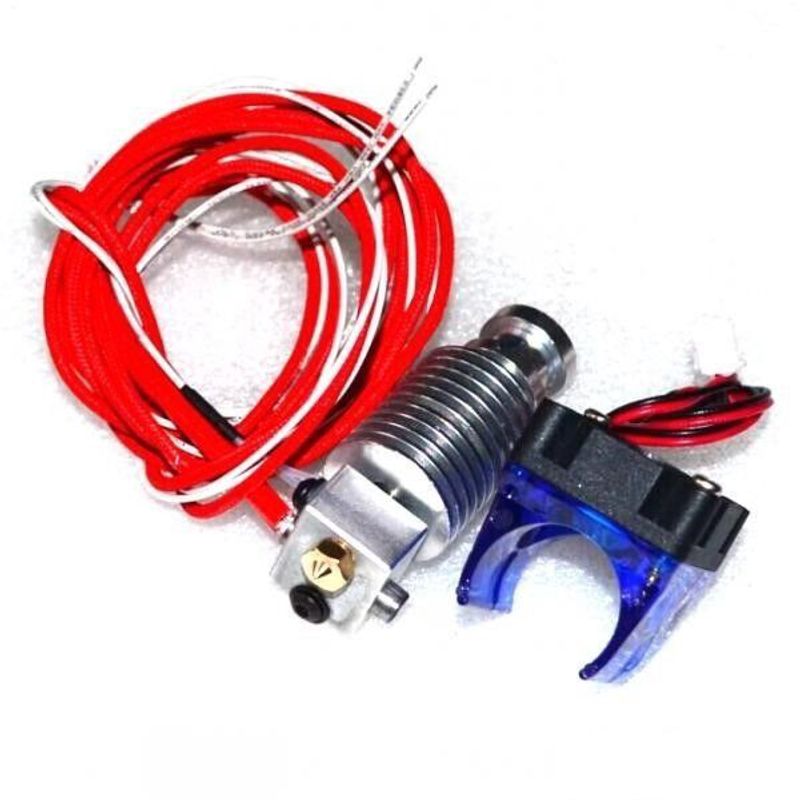 GENERICO - Extrusor Hotend Corto Head E3dv6 3mm Sin Teflon All Metal + Fan