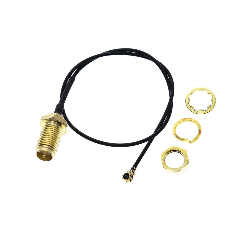 GENERICO - Cable Conector Antena RP SMA HEMBRA a IPX 1.13mm Long 10cm