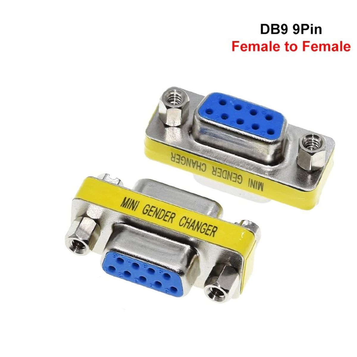 GENERICO - Conversor Db9 Conector Union Hembra Hembra 9 Pines