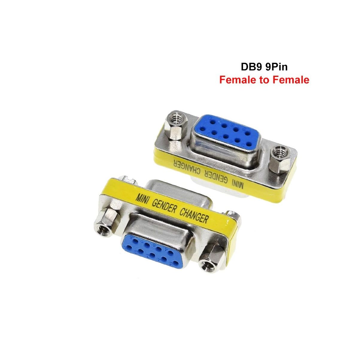 GENERICO - Conversor Db9 Conector Union Hembra Hembra 9 Pines