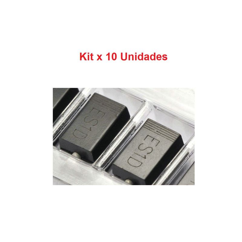 GENERICO - Diodo Ultra Alta Recuperacion Schottky SF14 ES1D 200V 1A SMD x 10 Unidades