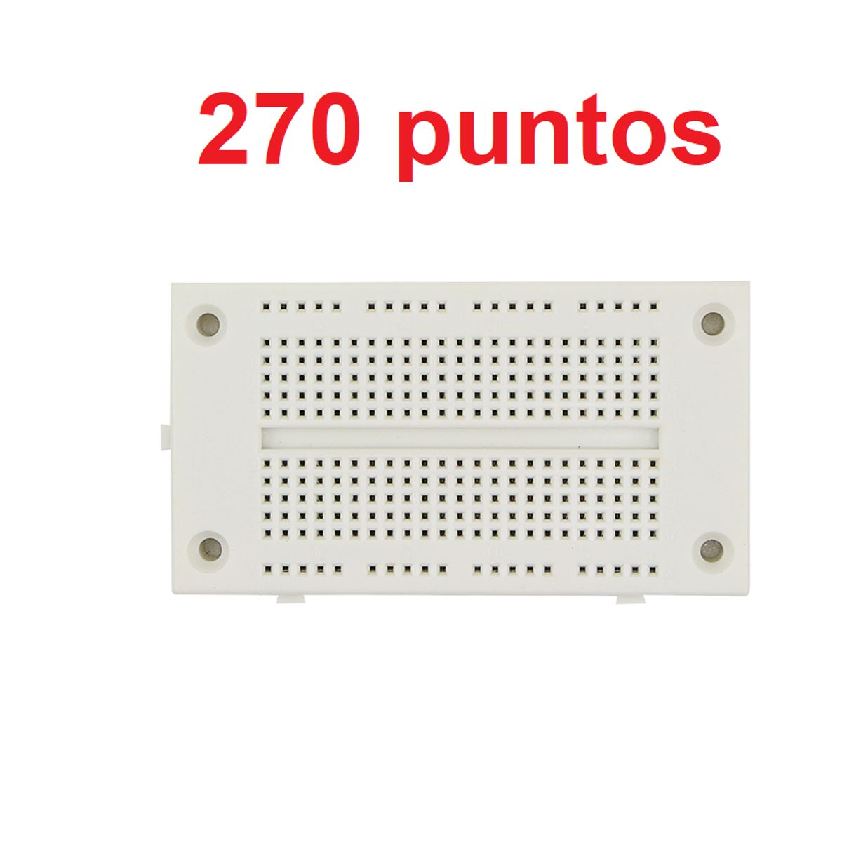 GENERICO - Protoboard Pequeña 270 Puntos Robotica Arduino 83x44mm
