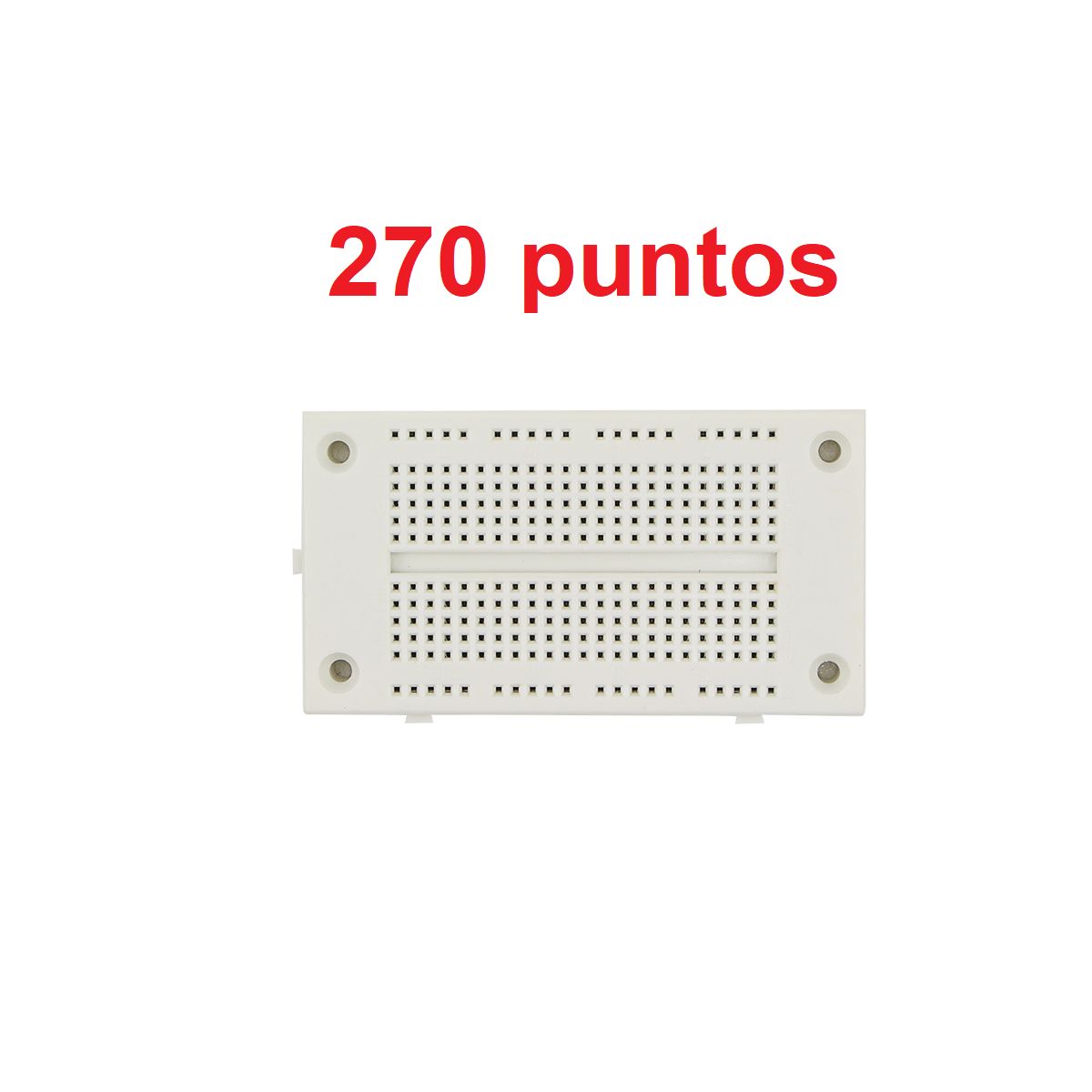 GENERICO - Protoboard Pequeña 270 Puntos Robotica Arduino 83x44mm