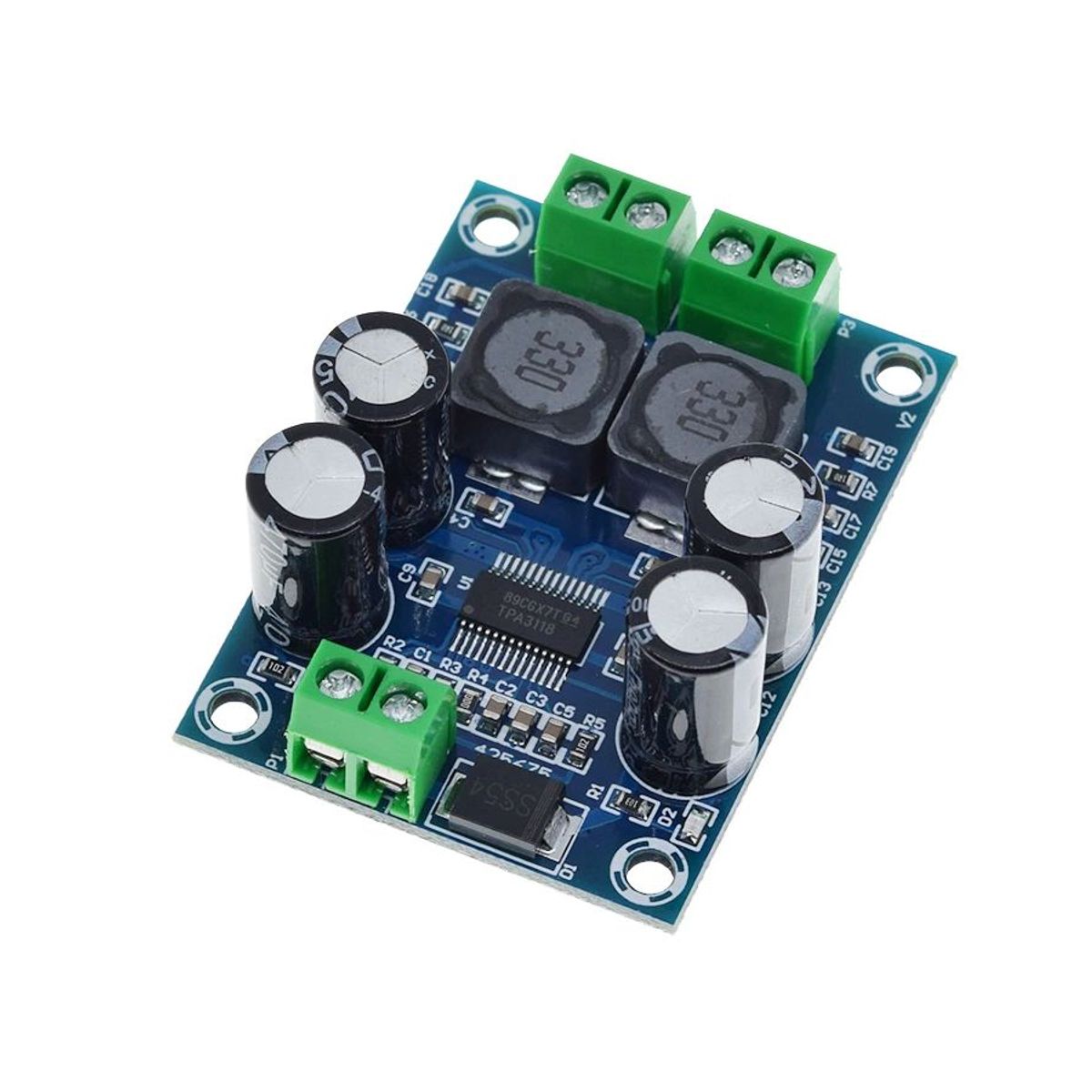 GENERICO - Amplificador Audio Mono XH-M311 TPA3118 60W 2-6 Ohm 10-24V
