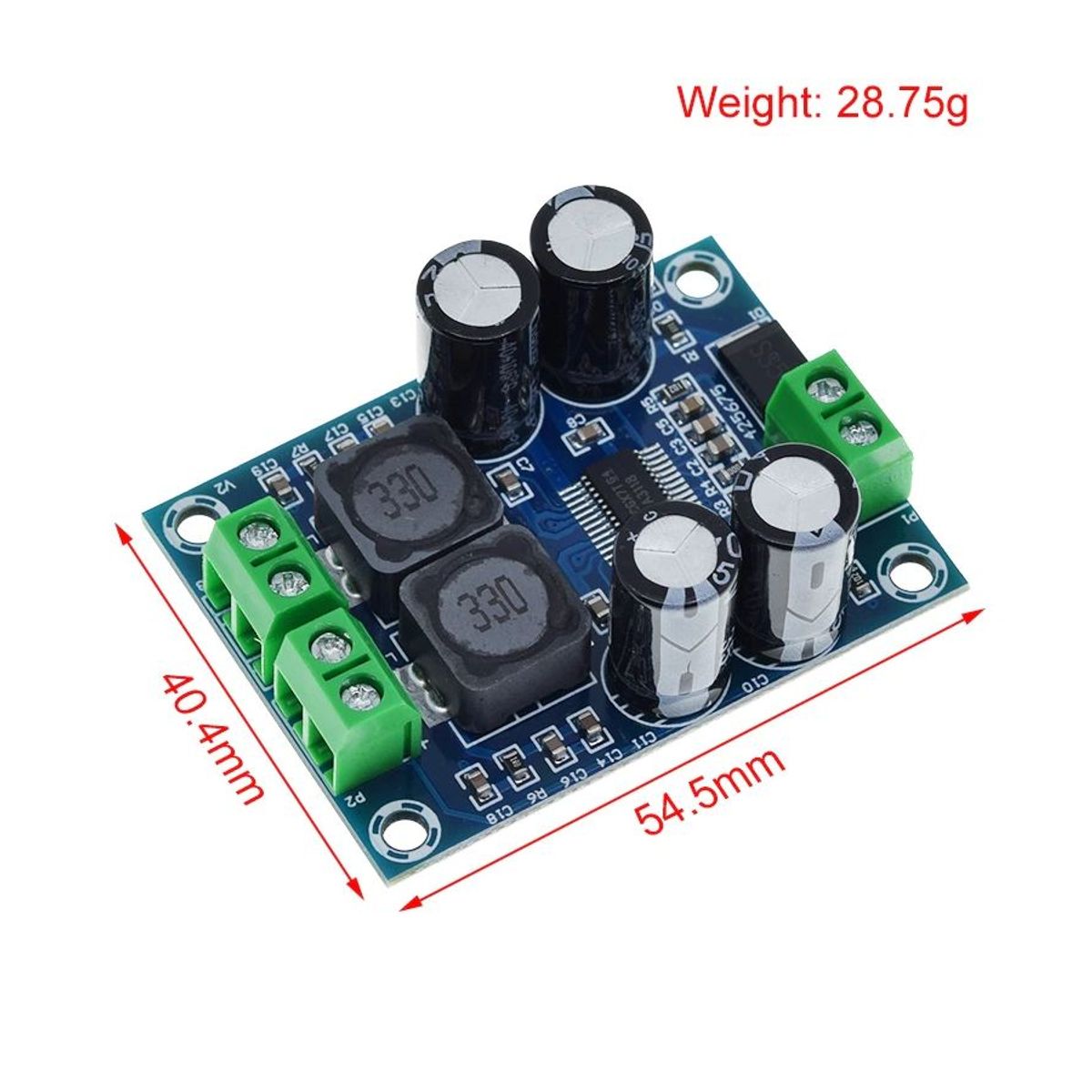 GENERICO - Amplificador Audio Mono XH-M311 TPA3118 60W 2-6 Ohm 10-24V