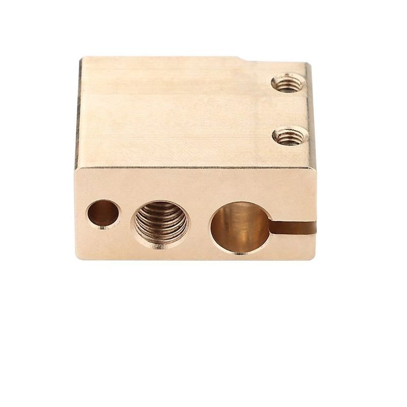 GENERICO - Bloque Bronce Laton Volcano Pt100 Hotend 24x20x11.5mm