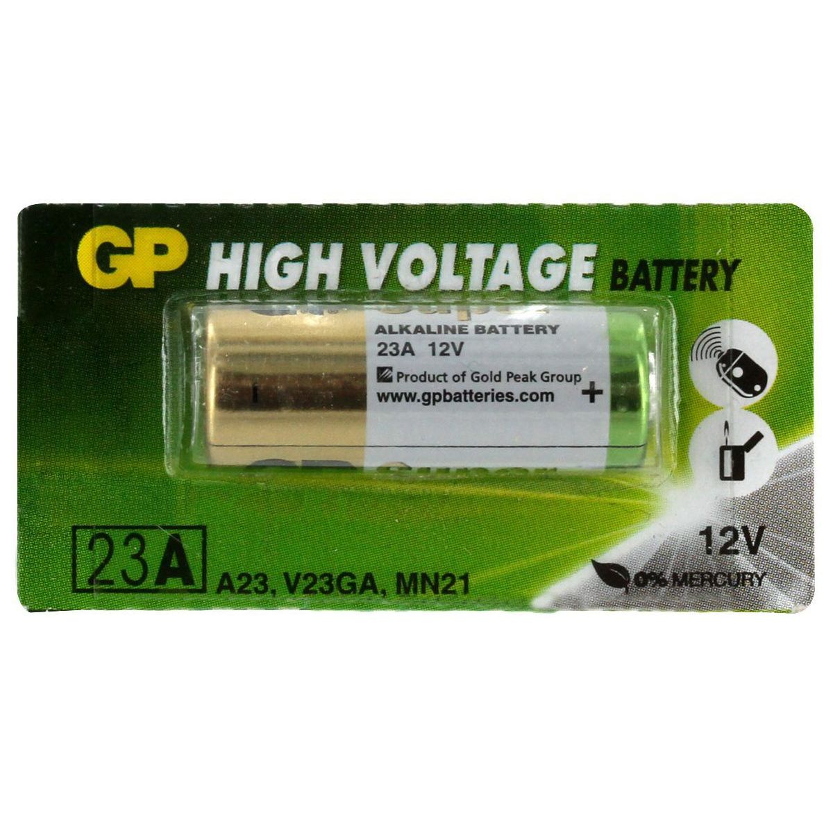 GENERICO - Bateria Pila Alcalina 23A A23 12V 33mAH 28x10mm Controles