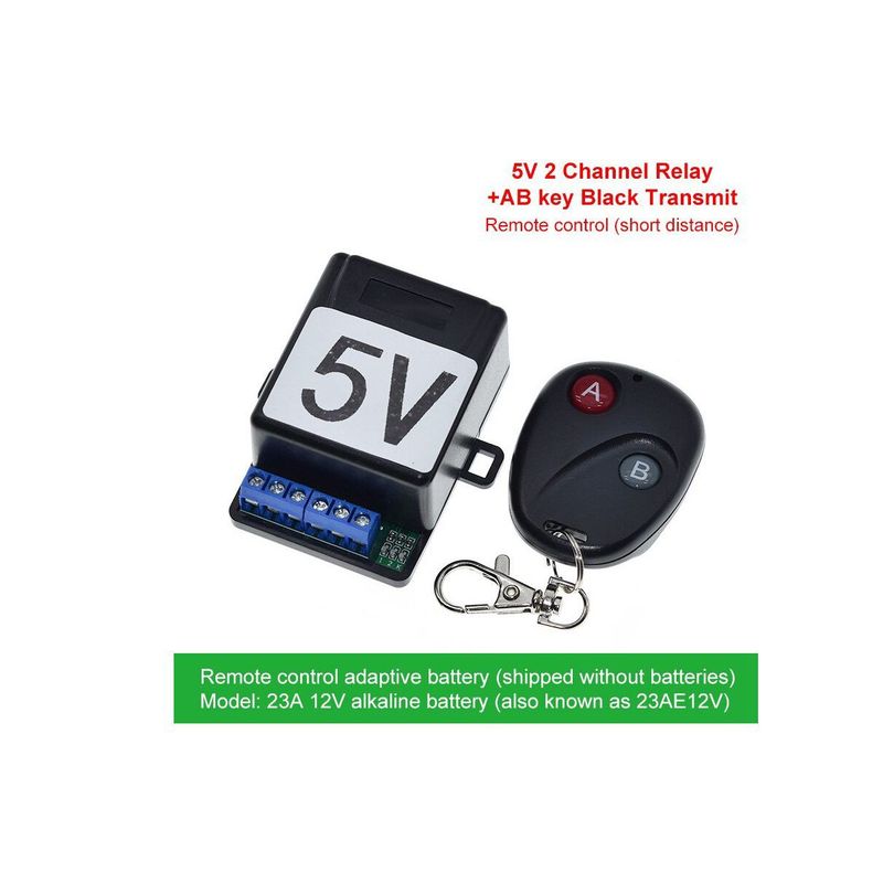 GENERICO - Control Remoto Codificado 433Mhz 5v 30mt 2 Canales