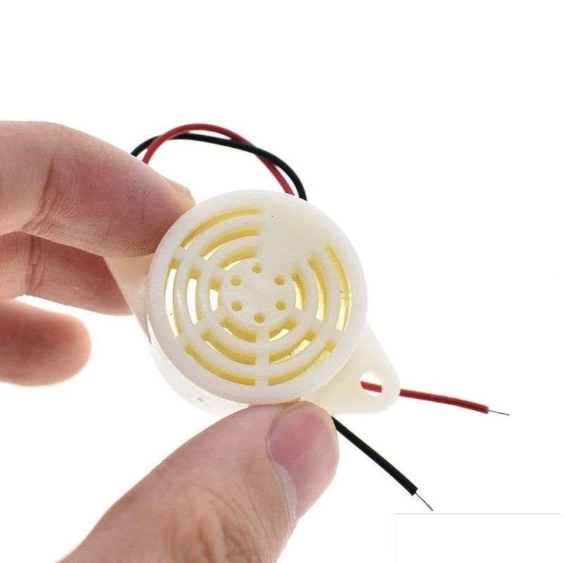 GENERICO - Buzzer Piezoelectrico Alarma SFM-27II 12V 3-24V 95dB Sonido Intermitente
