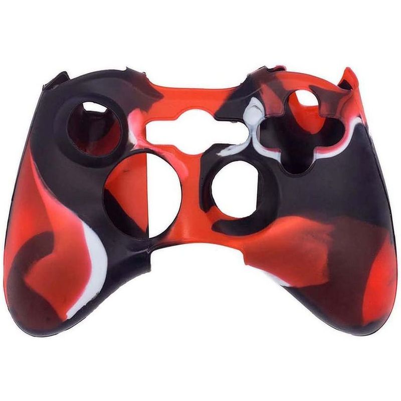 DANKI - Funda Protectora Silicona Case Control Xbox 360 Forro Rojo Militar