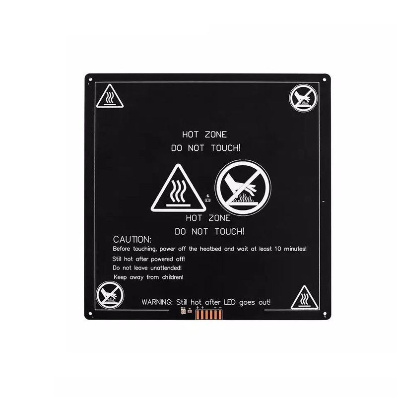 GENERICO - Cama Caliente MK3 22x22cm Lamina Aluminio 3mm Impresora 3d