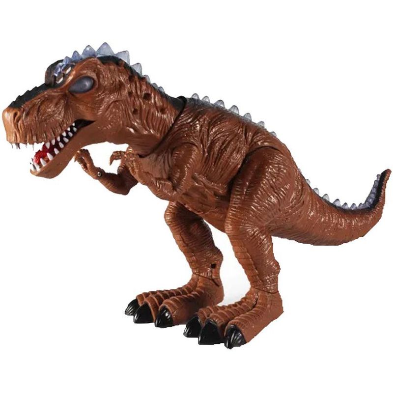 GENERICO - Dinosaurio Juguete coleccinable Dinorex Sonidos Tirex 9912 Cafe Oscuro