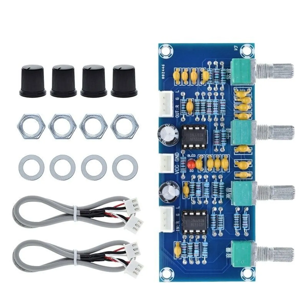 GENERICO - Preamplificador Ecualizador Estereo XH-A901 NE5532 12-24V