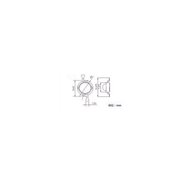 GENERICO - Led Potencia 1W Smd 300mA 3.4V 120° 100-120lm Blanco Frio