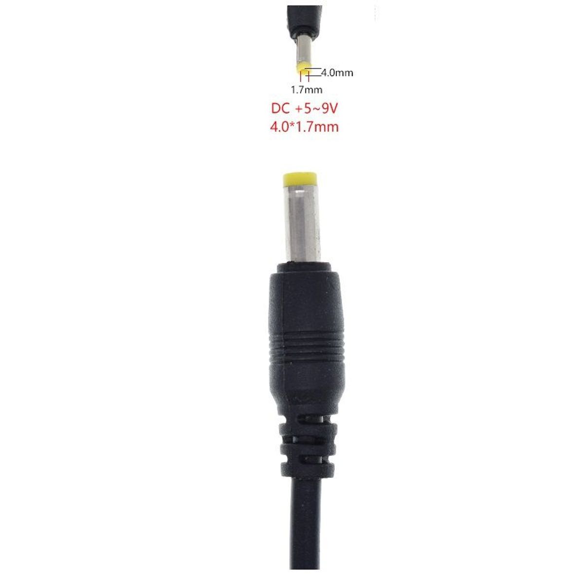 GENERICO - Cable Adaptador Usb A Plug 4x1.7mm 5V DC Longitud 82cm