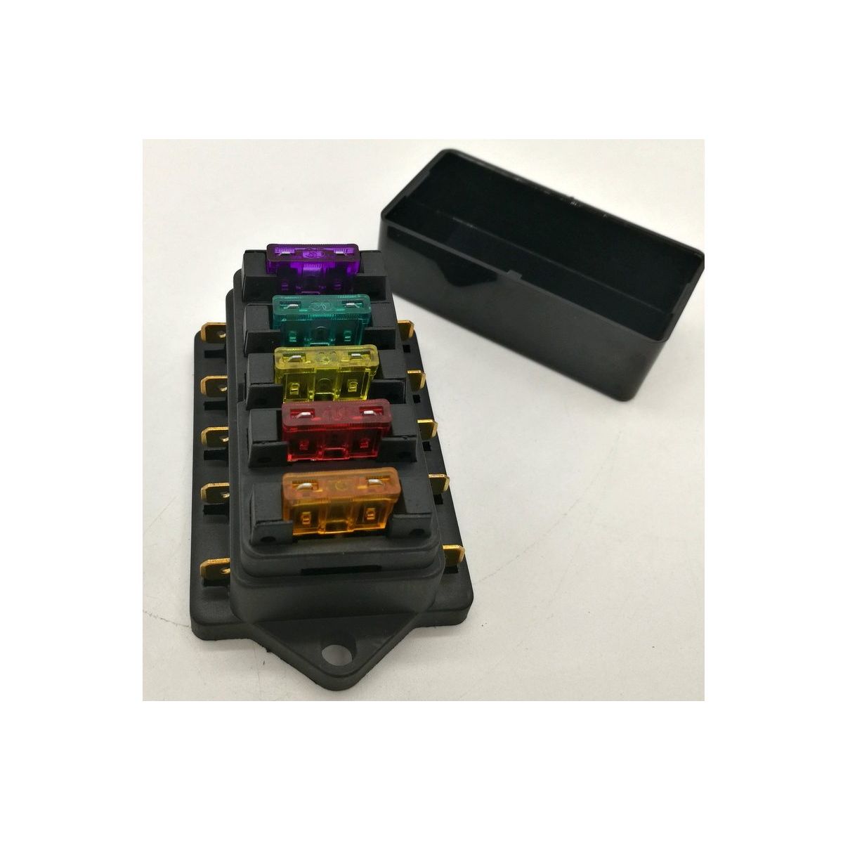 GENERICO - Fusilera Plastica Portafusibles Cuchilla 5 Vias 12V