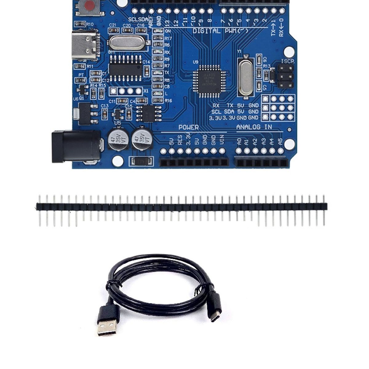 GENERICO - Tarjeta Desarrollo Compatible Arduino Uno R3 Smd Tipo C Ch340
