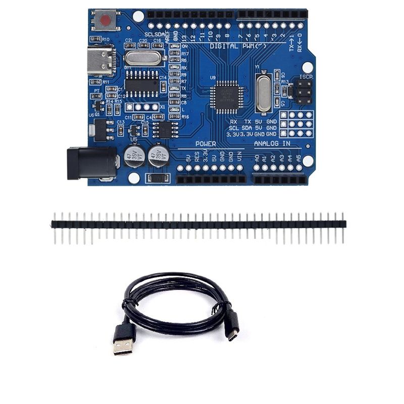 GENERICO - Tarjeta Desarrollo Compatible Arduino Uno R3 Smd Tipo C Ch340
