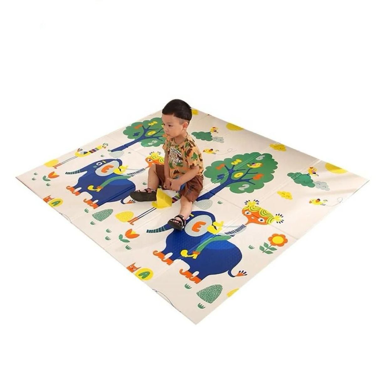 AMERICO SHOP - Tapete Para Bebe Plegable Extra Grande 200x180 Cm Doble Faz