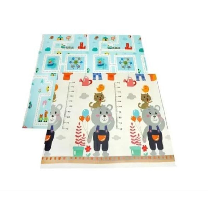 AMERICO SHOP - Tapete Para Bebe Plegable Extra Grande 200x180 Cm Doble Faz