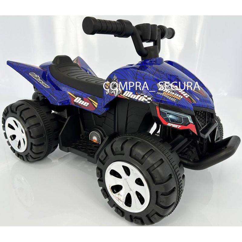 BEBESUNITA - Moto Cuatrimoto Electrica Niños 4 Años Btooth - Azul Spider
