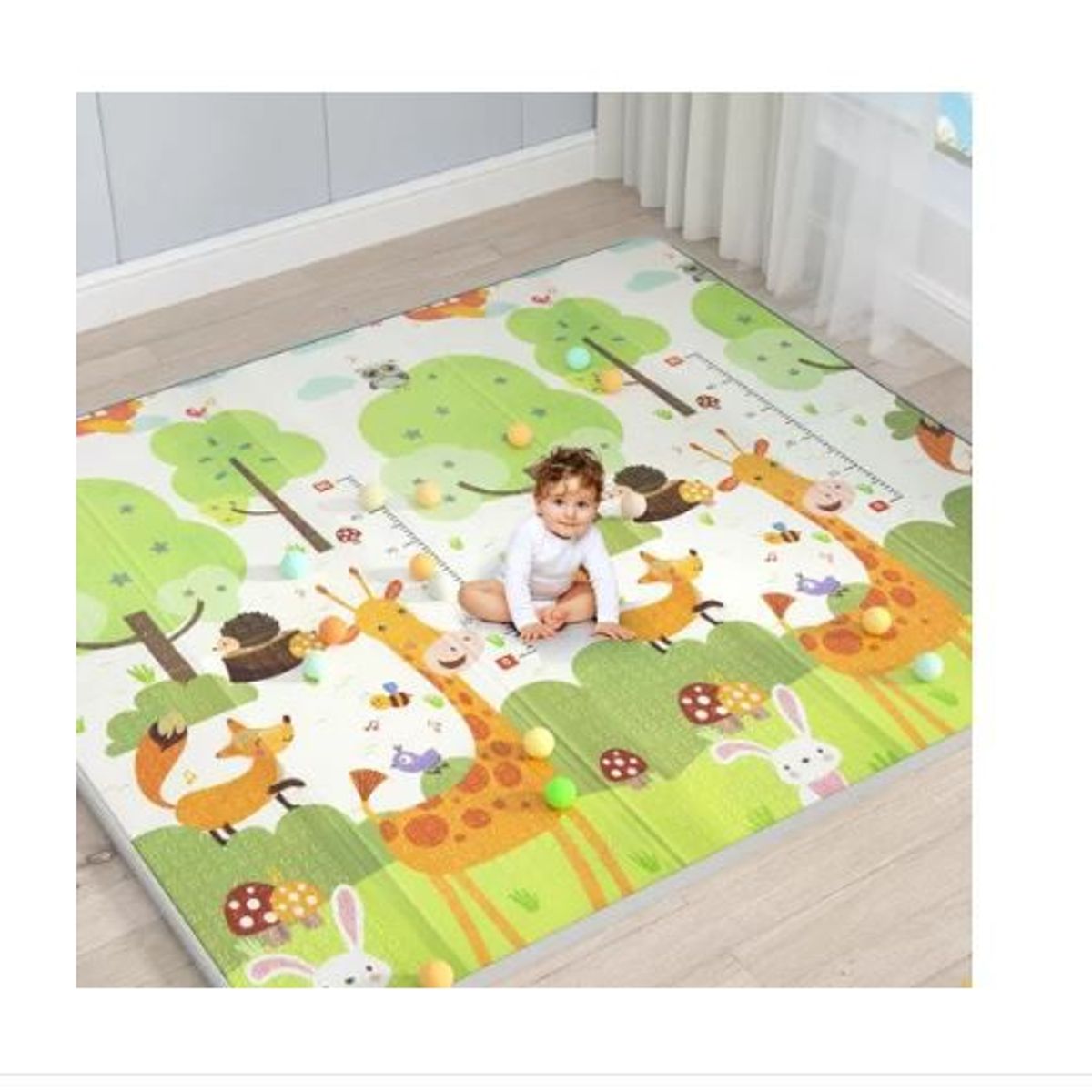 AMERICO SHOP - Tapete Para Bebe Plegable Extra Grande 180x200 Cm Doble Faz