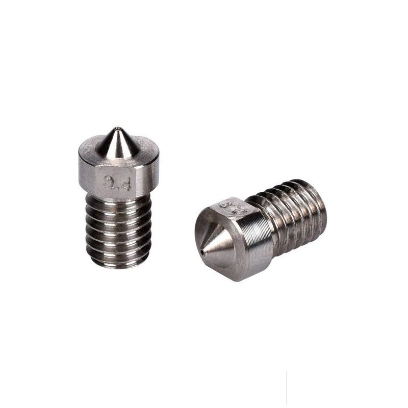 GENERICO - Boquilla Nozzle Extrusor Aleacion Titanio 3dv6 0.4mm TC4 1.75mm M6