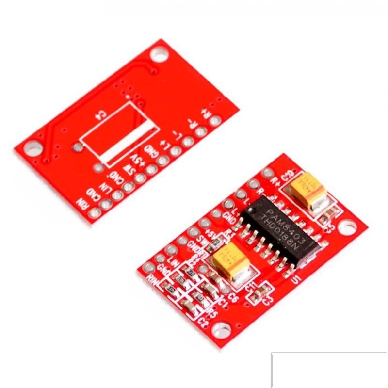 GENERICO - Amplificador Audio Mini Estereo Pam8403 2x3W 3W Clase D 5v 4 Ohms