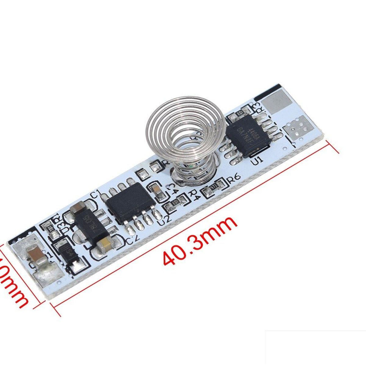 GENERICO - Sensor Tactil Capacitivo L40W10 Resorte 30W  9-24V 3A
