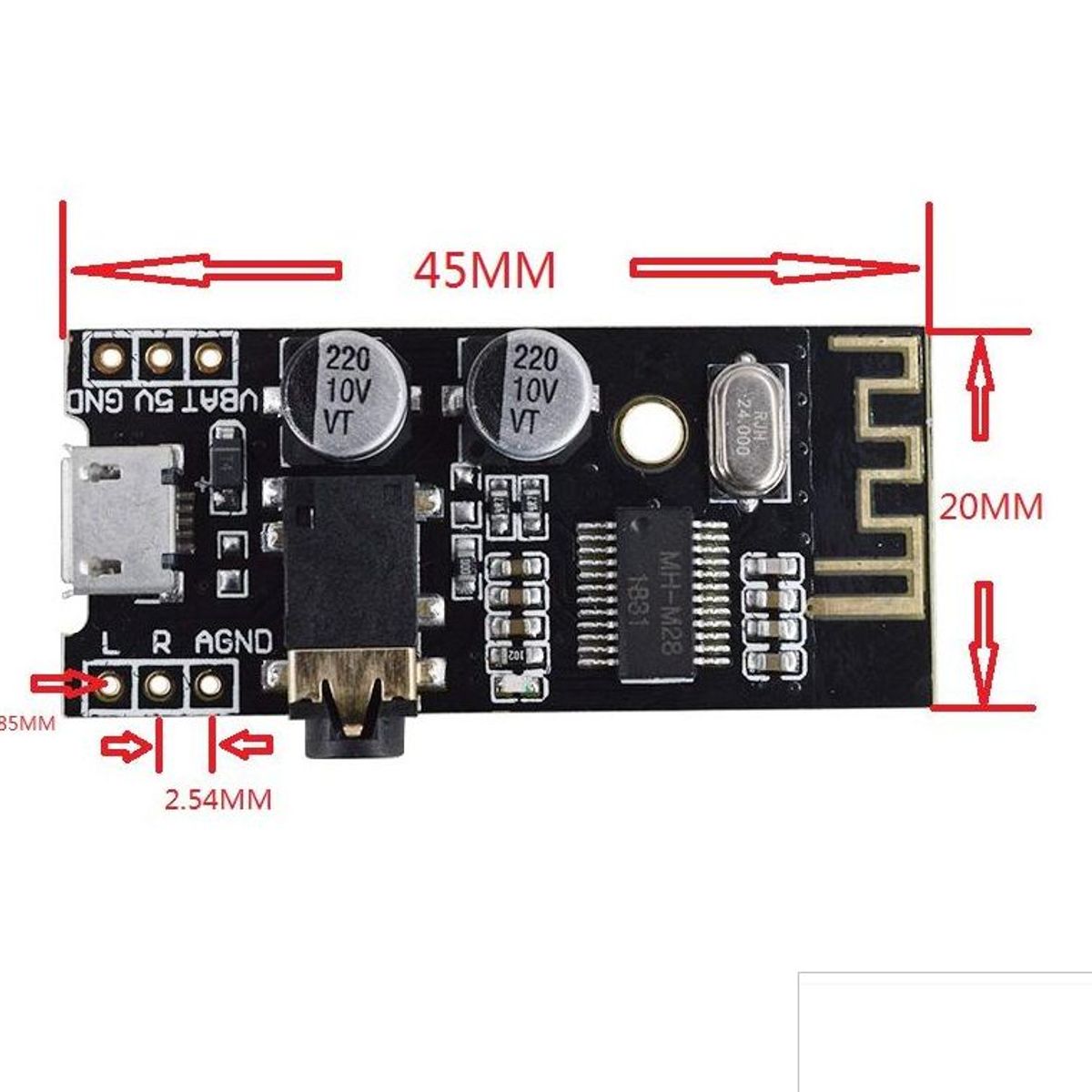 GENERICO - Amplificador Audio Bluetooth Estereo MH-ET LIVE MH-MX8 MH-M28