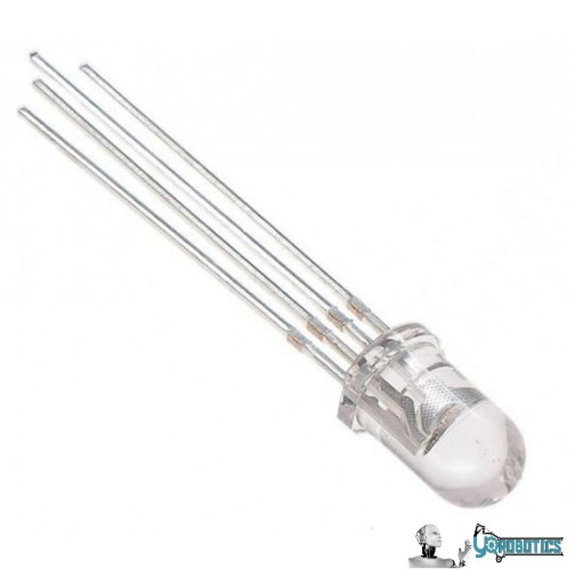 GENERICO - Led Rgb Difuso Catodo Comun 5mm X 10 Unidades
