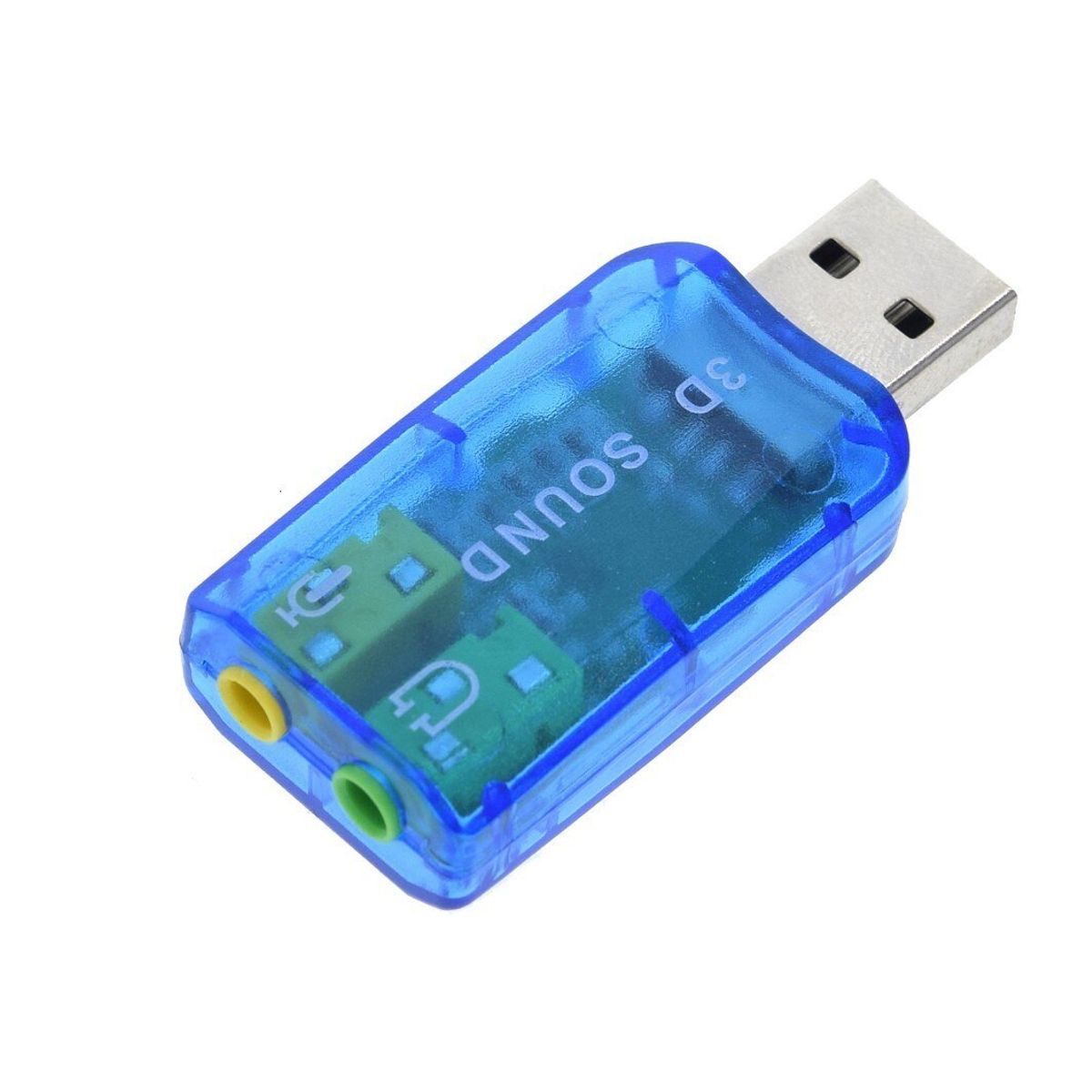 GENERICO - Tarjeta Audio Sonido Externa Usb 5.1 3D CM108 Raspberry
