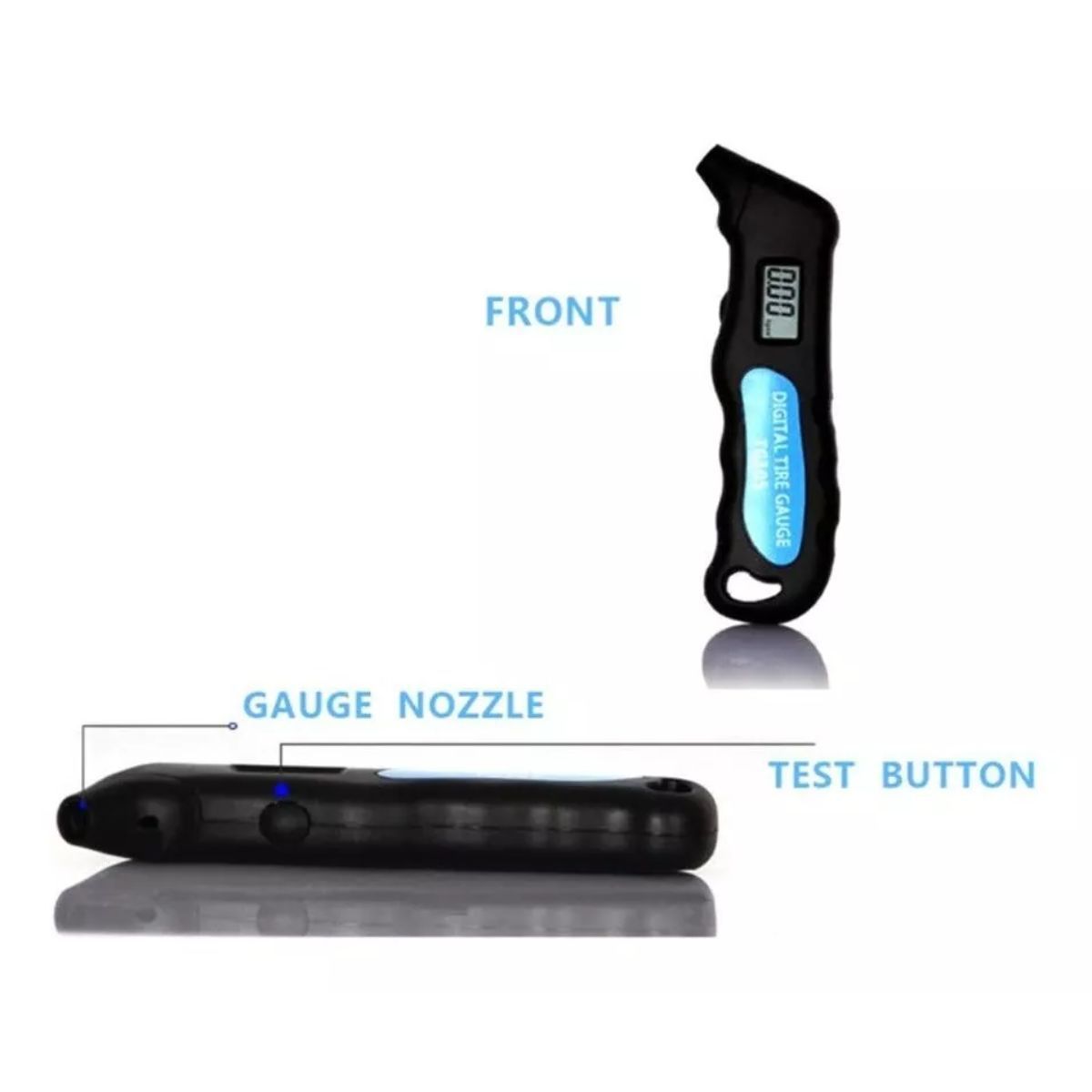 GENERICO - Calibrador Medidor Digital De Presion Llantas Manometro Neum