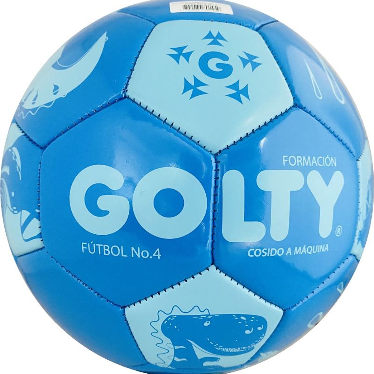 GOLTY - Balón De Fútbol Golty Formación Dino Cos a Maqu 4 Azul