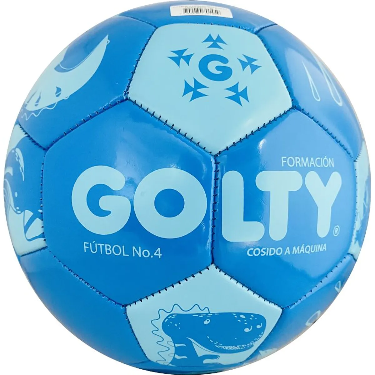 GOLTY - Balón De Fútbol Golty Formación Dino Cos a Maqu 4 Azul