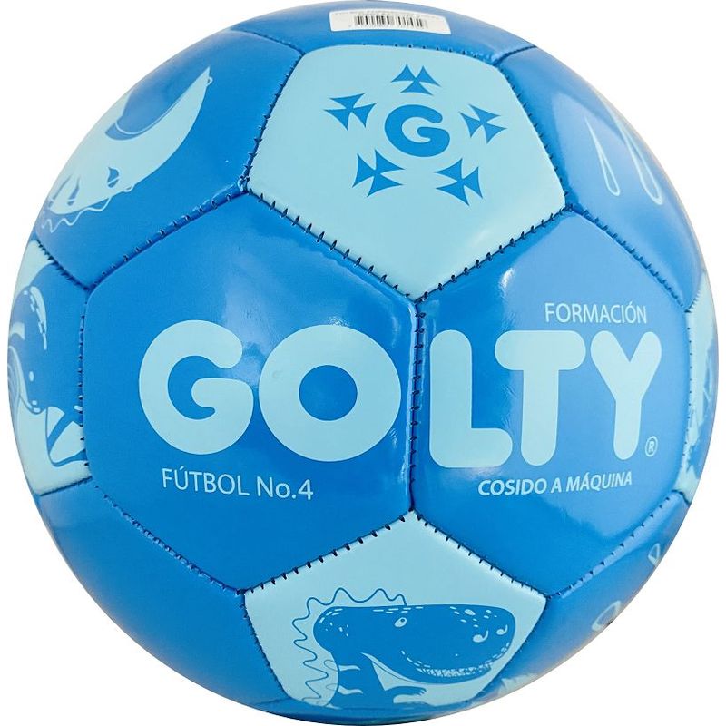 GOLTY - Balón De Fútbol Golty Formación Dino Cos a Maqu 4 Azul