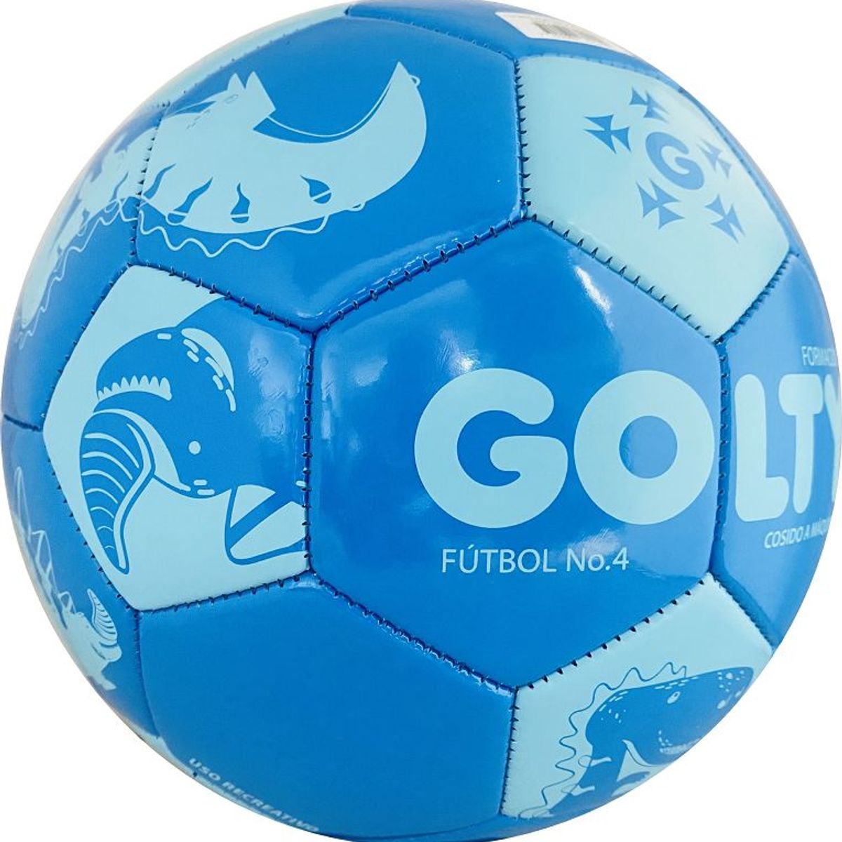 GOLTY - Balón De Fútbol Golty Formación Dino Cos a Maqu 4 Azul