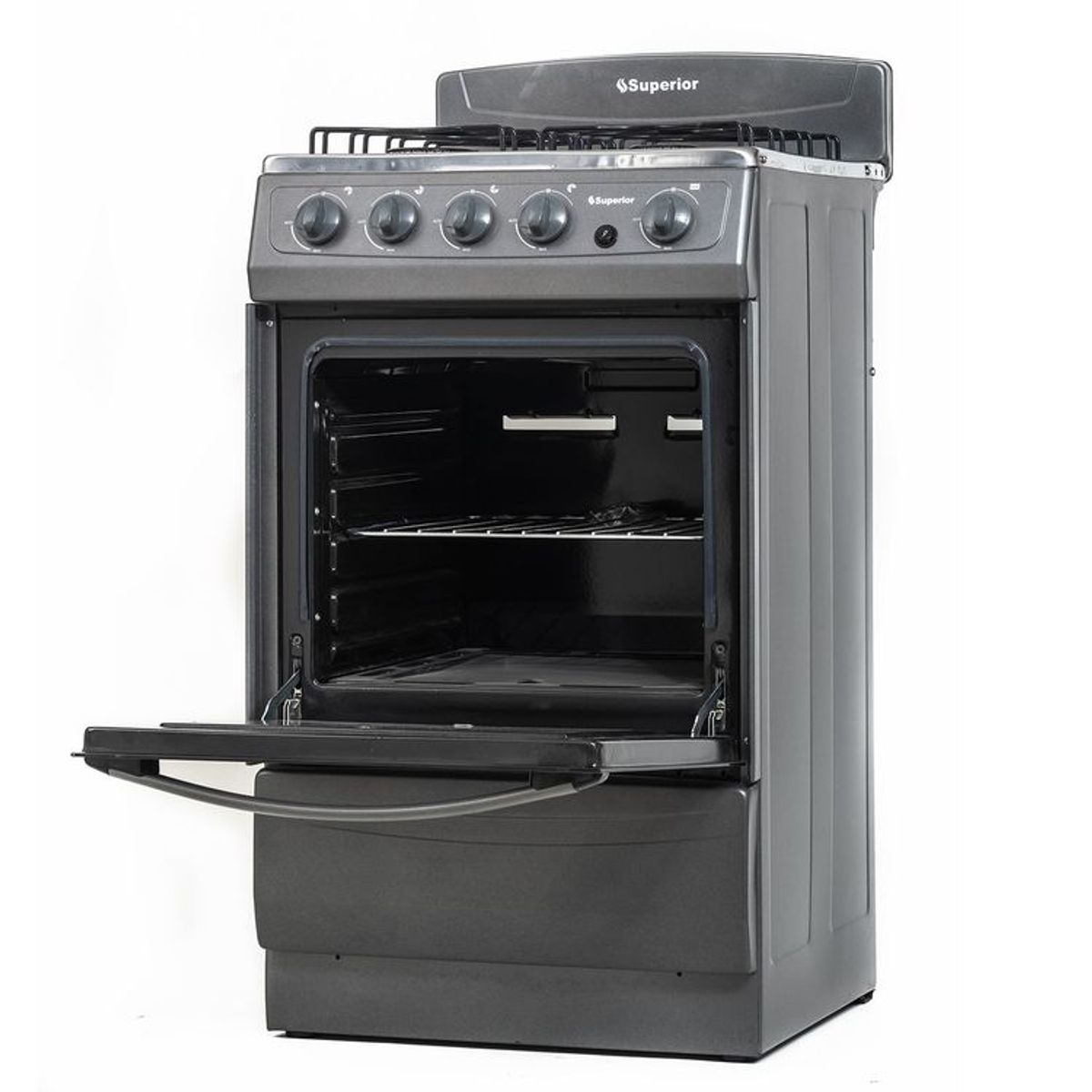 SUPERIOR - Estufa de Piso SUPERIOR 4 Puestos Gas Natural AXXIS Gris