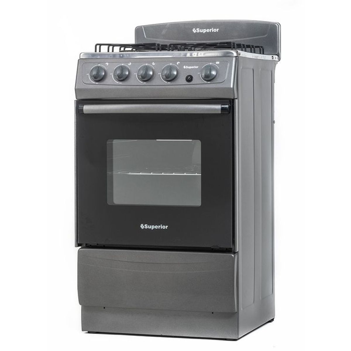 SUPERIOR - Estufa de Piso SUPERIOR 4 Puestos Gas Natural AXXIS Gris