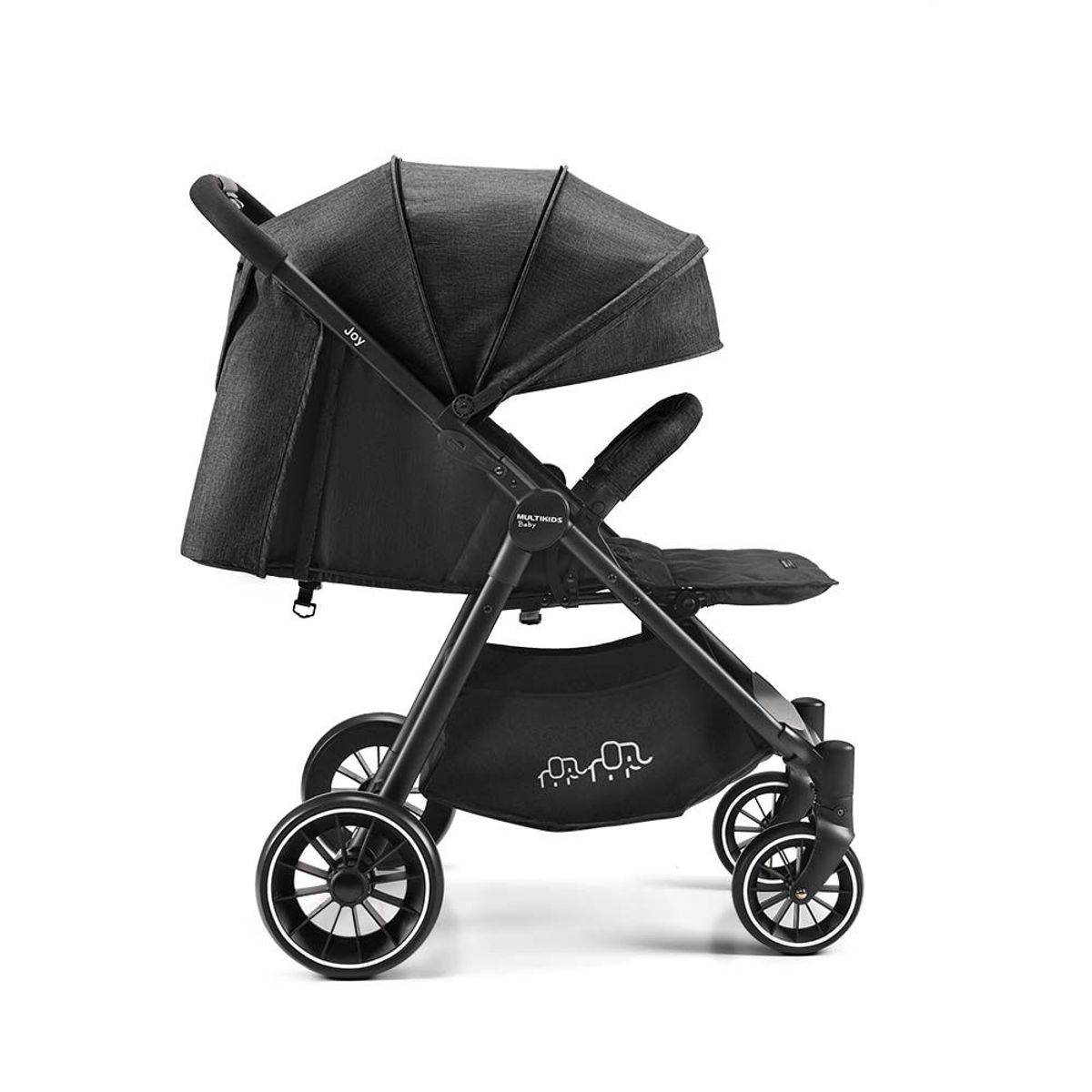 MULTILASER - COCHE DE PASEO JOY MULTIKIDS BABY NEGRO BB400  TIPO MALETA