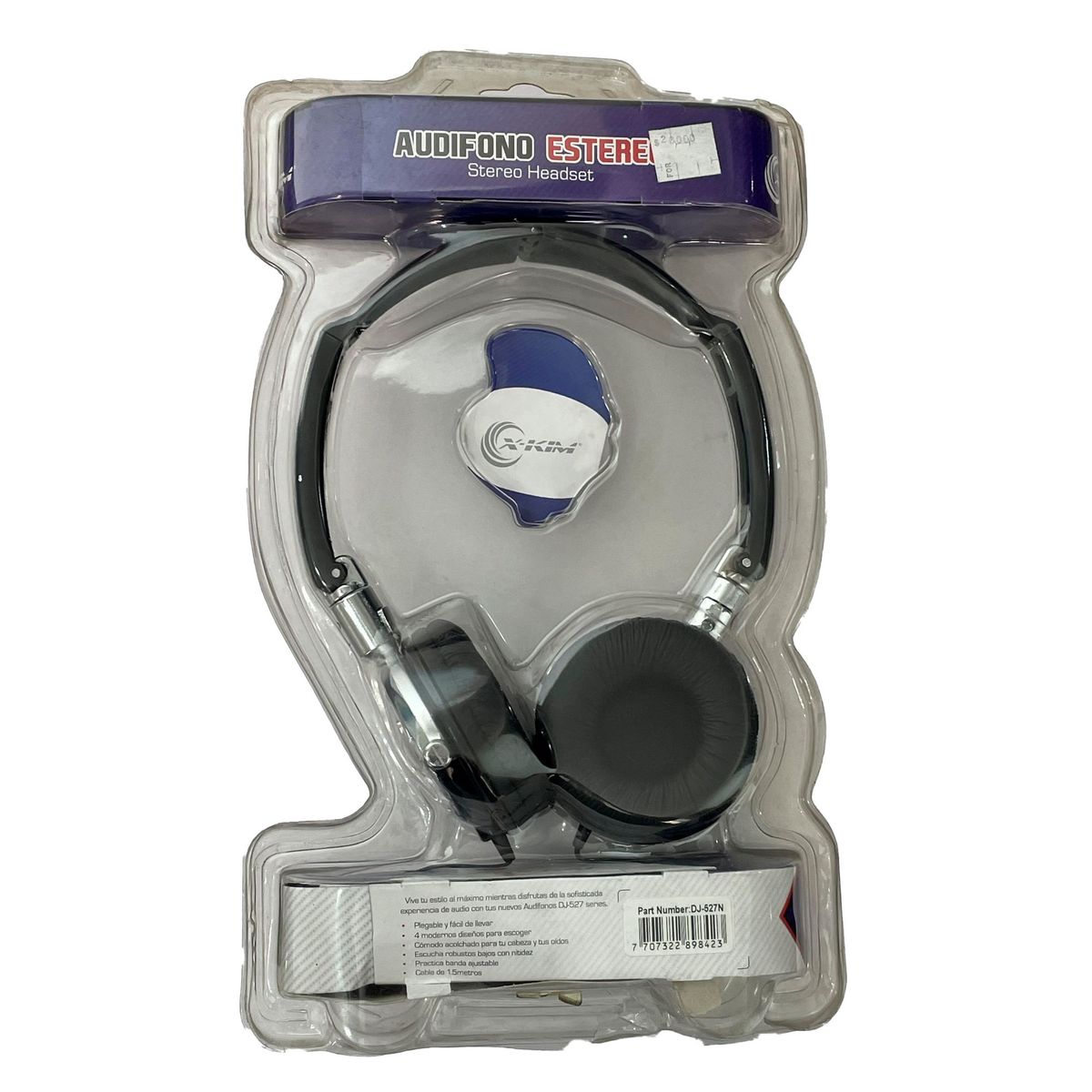 XKIM - Audifonos Estereo On Hear Xkim Negros