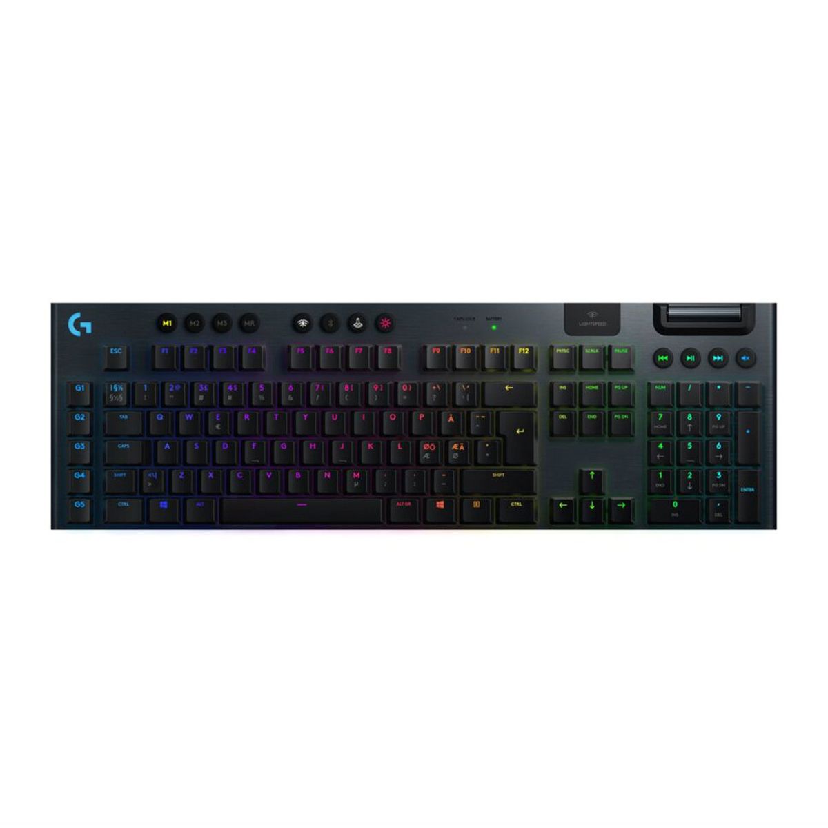 LOGITECH - Logitech G915 Teclado Mecánico Gamer Inalámbrico Ultrafino Rgb Negro