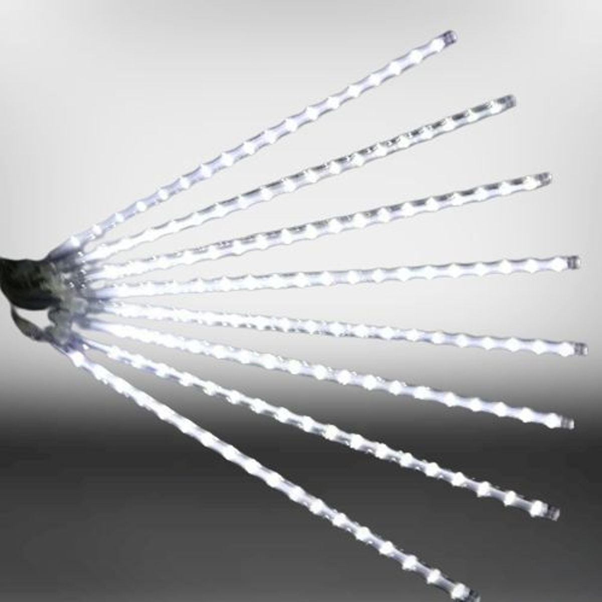 GENERICO - Cortina Luz Led Lluvia De Meteoro Blanca 50 Cm Decoración Navidad