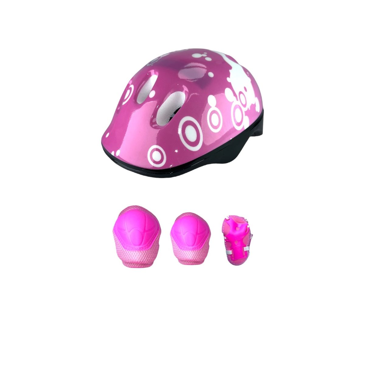 ONWHEELS - Patines Semiprofesionales Kit Onwheels Con Protecciones M 34 Ajustables a 38 Rosa