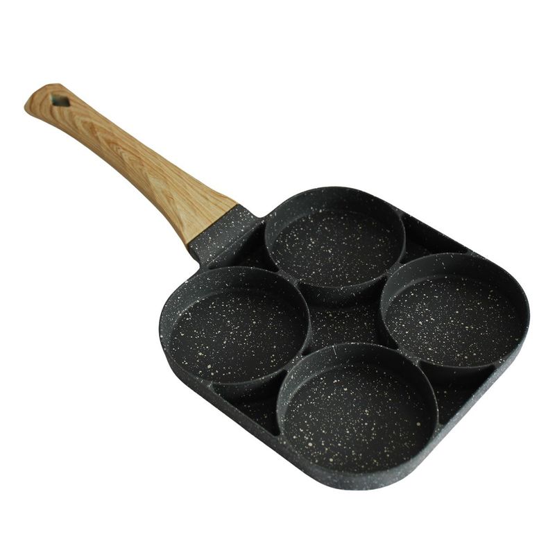 GENERICO - Sartén Eco-Friendly 4 Espacios Antiadherente Cocina y Sorprende