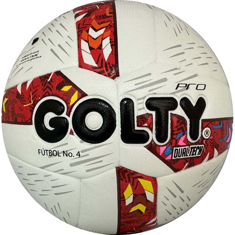 GOLTY - Balón De Fútbol Golty Pro Dualtech l l 4 Rojo
