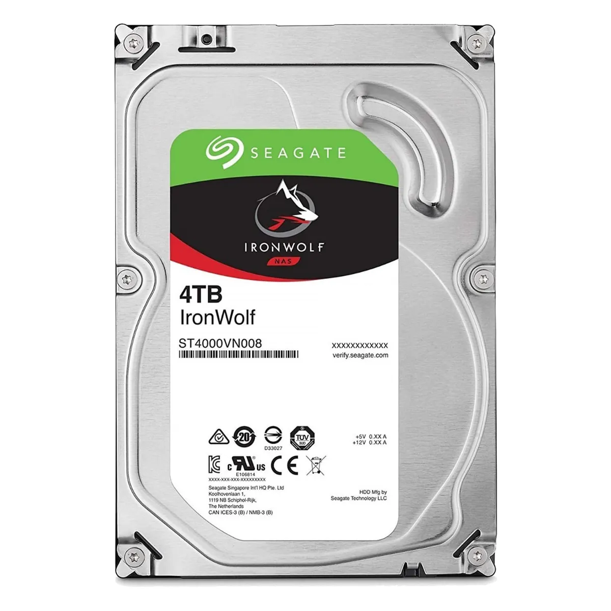 SEAGATE - Disco Duro Interno Seagate IronWolf NAS 4TB