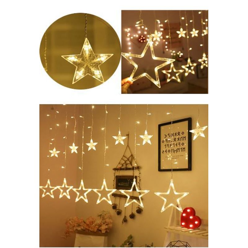 GENERICO - Luz Led Estrella 6 Metros Decoración Cálido Hogar Luces Navideñas 2095