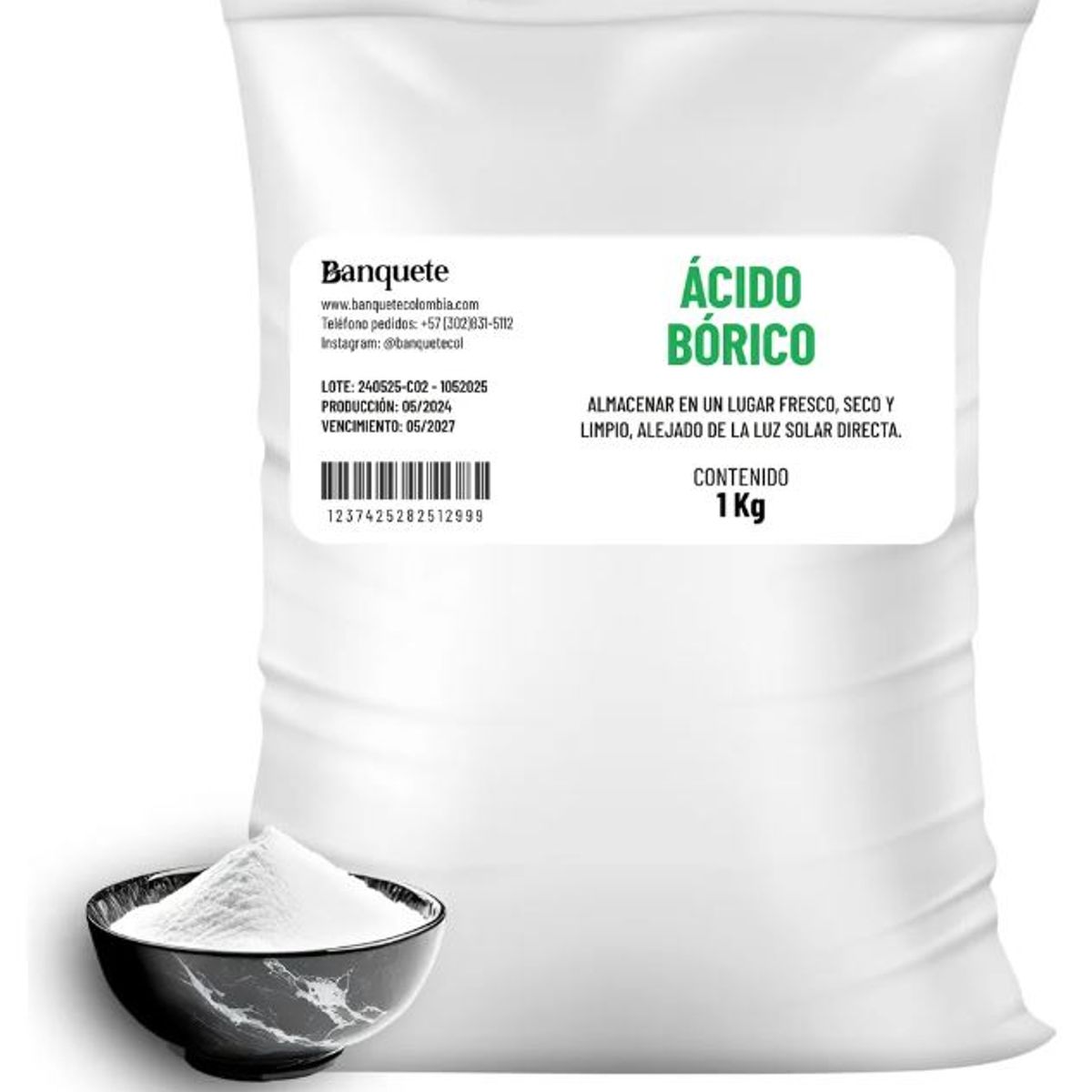 GENERICO - Acido Borico en polvo 1Kg