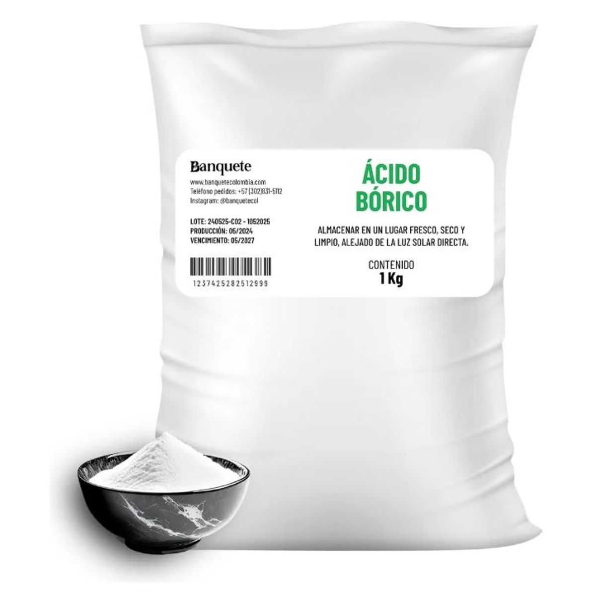 GENERICO - Acido Borico en polvo 1Kg